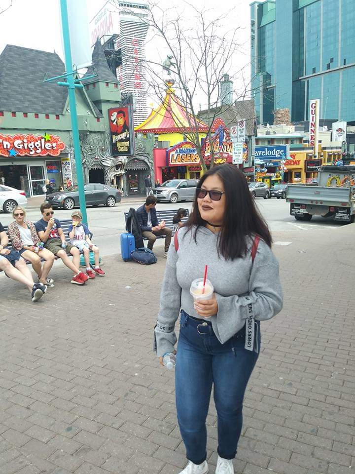 The author walking the streets of Pickering, Ontario in Canada. | Photo from author's personal collection