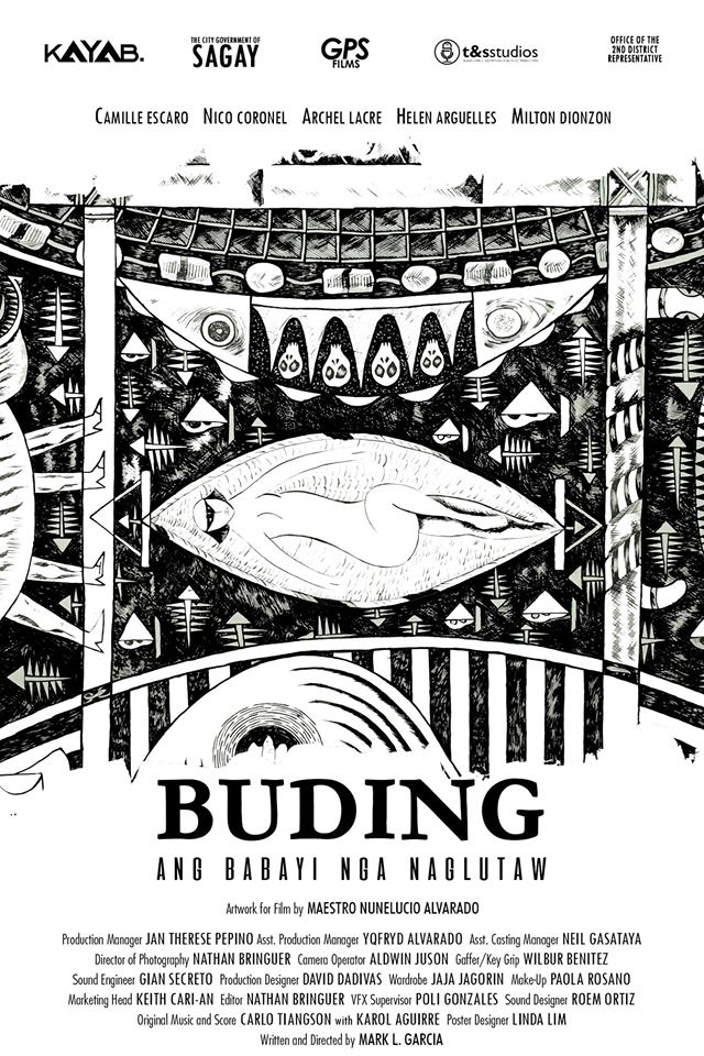 Official poster of Buding ang Babayi nga Naglutaw film.  Original concept art by national artist Nunelucio Alvarado. | Photo from Mark Raymund Garcia