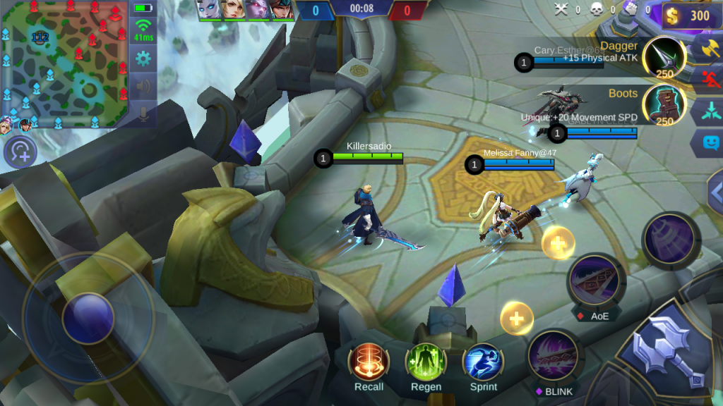 A screenshot of an ongoing battle of Mobile Legends: Bang Bang | Screencap by Elian Jason Quilisadio