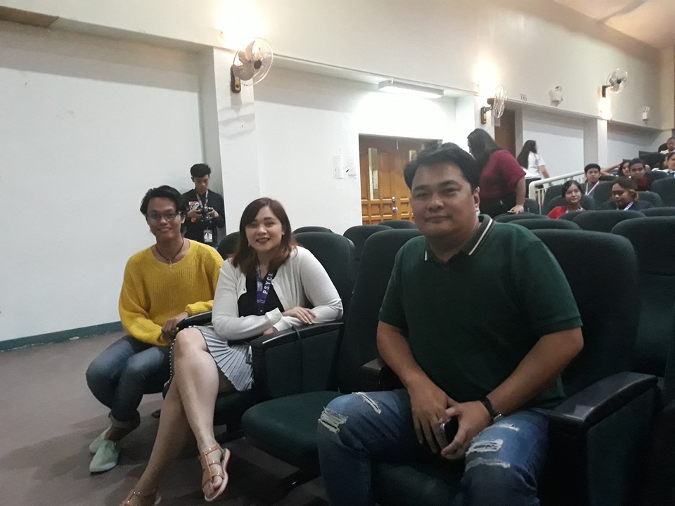 Bacolod Cong. Greg Gasataya (shown here with Y4MH member Jean Paul Amit, far left, and psychologist Abigaile Capay) authored HB 569 that seeks to ban classes earlier than 8:30.  The bill proved controversial.  Photo by Lourdes Rae Antenor.