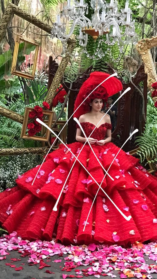 jun-g candelario: lace, tulle, and ultra-femininity 1 Ola, senorita! The full skirt evokes a time of romance and opulence customary of European royalties of yore. Photo furnished to DNX by the designer.