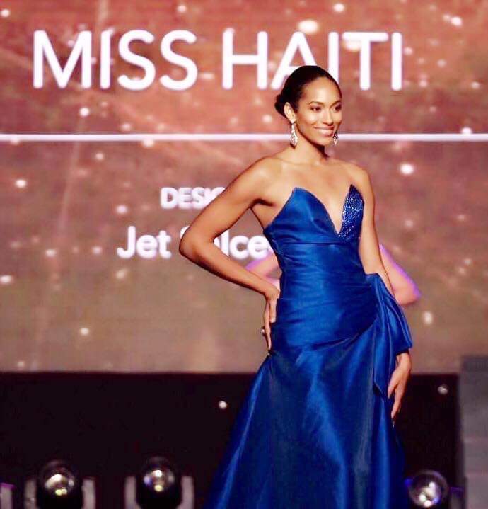 Crossing borders. One of his creations was worn by Miss Haiti during the 2017 Miss Universe pageant. Photo furnished to DNX by the designer.