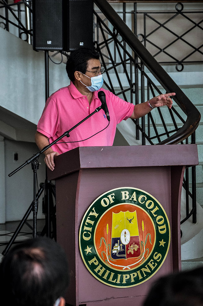 Bacolod city Mayor Evelio R. Leonardia. | DNX file photo.