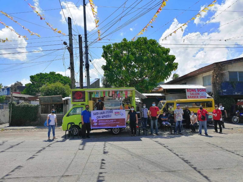 The Bacolod City government launched a food project called “Sari-Sari Store on Wheels” in Barangay Taculing today [April 2], with its first mobile store partner called “Chinggayan.”*/BBDPC PHOTOSO