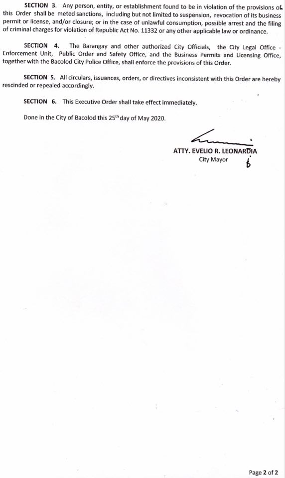 mayor “partially” lifts ban on alcoholic beverages 2 002 3