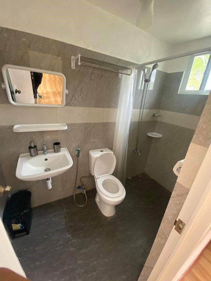 Tiled toilets, such as this one, are among the facilities offered in the beach house. | Photo from Councilor Tupas FB page