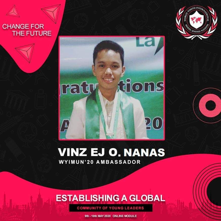 vinz nanas: environmentalist, activist, global youth leader 2 senate vinz