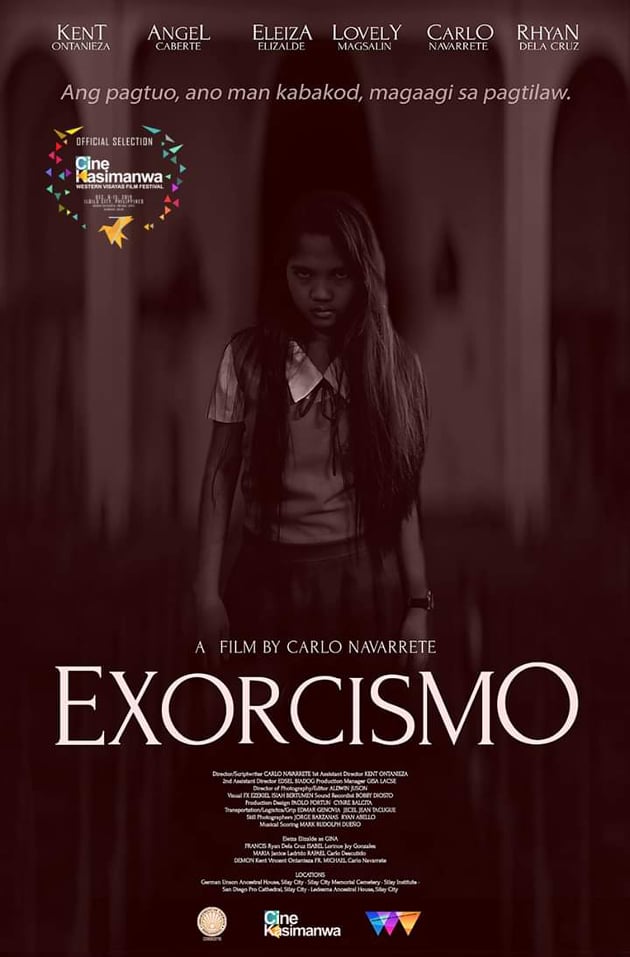 western visayas film grants: putting local artists on the map 3 Promotional poster for Exorcismo, a film directed by Carlo Navarrete, one of the films from Bacolod funded by Western Visayas Film Grants.| Photo from Cinekasimanwa Facebook Page