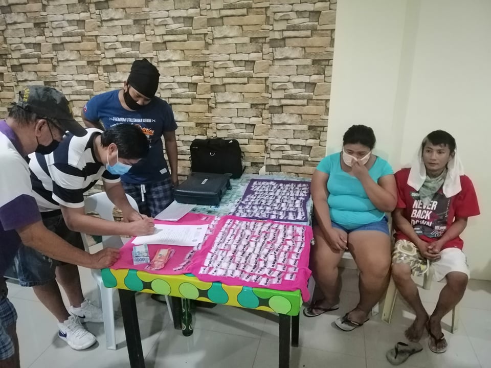 The alleged meth in plastic packets recovered from the buy bust operation yesterday in Green Plains Subdivision. | Photo courtesy of BCPO