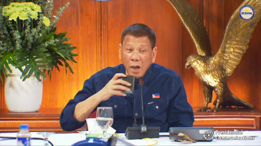 President Rodirigo Duterte. | Photo from RTVM.