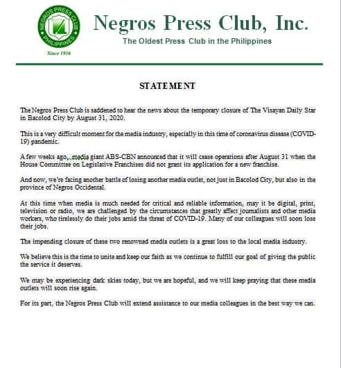 NPC statement